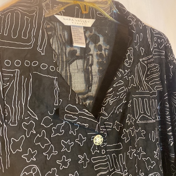 Napa Valley Woman New Gorgeous Slightly Sheer & So soft 24W Posh Buttons - Picture 4 of 9